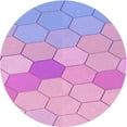 thumbnail image 1 of Ahgly Company Machine Washable Indoor Round Transitional Orchid Purple Area Rugs, 7' Round, 1 of 7