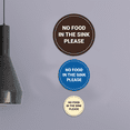 thumbnail image 4 of Circle No Food In The Sink Please Sign (Ivory/Dark Brown) - Medium, 4 of 5