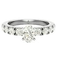 thumbnail image 5 of Engagement Rings For Women - Oval Cut 14K White Gold 1.00 CT (L,I1) GIA Certificate, 5 of 7