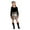 Brown, variant on Fsqjgq Girls 5T Outfits Trendy Girls Clothes Girl Skirt Sets 3 Piece Outfits Square Neck Jacquard Puff Sleeve Tops Plaid Mini Skirt Shorts Fall Winter Clothes Baby Girl Outfit Set Kids Sets Size 130