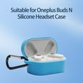 thumbnail image 4 of Kripyery 1 Set Earphone Cover with Carabiner Shock Absorption Scratch Resistant Oil Proof Accurate Hole Position Headset Case for Oneplus Buds N, 4 of 8