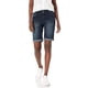 thumbnail image 1 of WallFlower Pantalones cortos de mezclilla con curvas deliciosas para mujer, talle medio, brillantes y con cinturón, Insta Stretch Juniors (estándar y Plus) BlackBerry Bermuda 0, 1 of 2