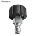 thumbnail image 1 of Black Sliver Quick Connector High Quality Quick Connector 1/4 3/8 Inch 1/4 Qd Male To M22 14mm Female, 1 of 9