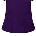 thumbnail image 4 of qucoqpe Womens Scrubs Set V Neck Short Sleeve Scrubs Tops and Pants Lightweight Nursing Uniform Set Caregiver Workwear, 4 of 4