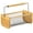 Straight Handle, variant on Gardenised Vintage Harvest Basket Pine Wood & Metal Mesh Wire Design Wooden Frame with Straight Handle for Fruits Vegetables Kitchen Organization Decorative Storage Home Décor & Garden Display