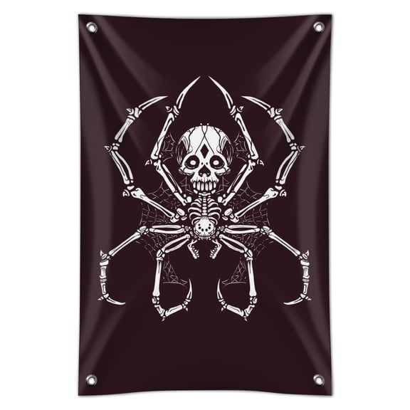Creepy Bone Skeleton Spider Home Business Office Sign