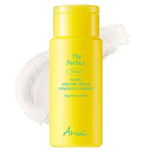 Ariul The Perfect Yulmu Enzyme Scrub Limpiador en polvo - Exfoliación suave con lágrimas y enzimas Limpieza de poros Fórmula vegana y no irritante Cuidado de la piel coreano 55 g / 1,94 oz
