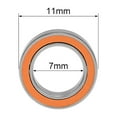 thumbnail image 4 of ABEC-7 Hybrid Ceramic Ball Bearing, 440C Stainless Steel Race Ceramic Ball SMR84C-2OS (7*11*3), 4 of 4