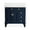 Navy Blue, variant on ANGELES HOME 36" Bathroom Vanity with Single Sink, Solid Wood Bathroom Makeup Cabinet W/ 2 Doors and 3 Drawers, Bathroom Vanity Storage Organizer with Carrara White Quartz Countertop, White
