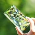 thumbnail image 3 of EOEMY Large Rectangular Crystal Suncatcher Home Decor Chandelier Pendant Prism Glas, 3 of 9