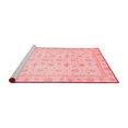 thumbnail image 2 of Ahgly Company Machine Washable Indoor Rectangle Oriental Red Modern Area Rugs, 6' x 9', 2 of 4