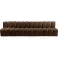 thumbnail image 5 of Meridian Furniture Arc Brown Velvet Modular Sectional, 5 of 8