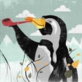 thumbnail image 3 of PI Studio 15x15 Black Modern Framed Museum Art Print Titled - Penguin Stroll, 3 of 5