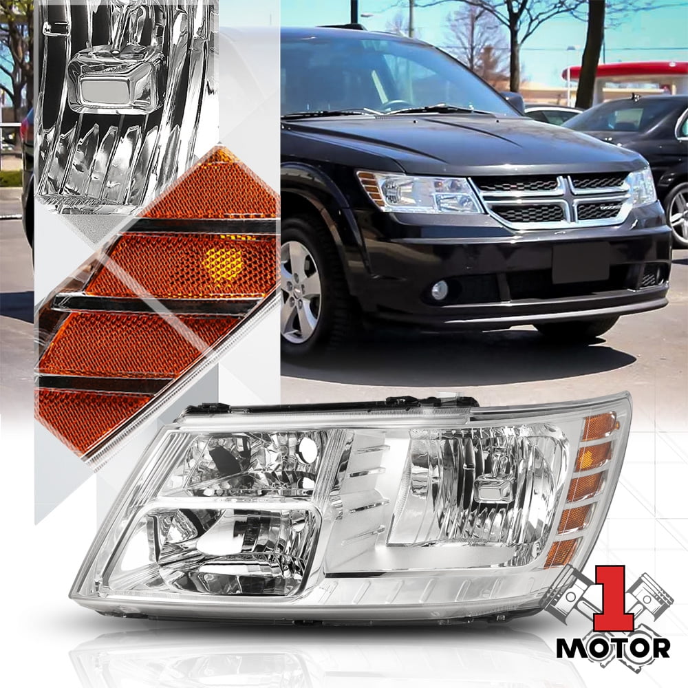 Left LH Driver Side Chrome Headlight Head Lamp Assembly for 0920 Dodge