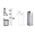 thumbnail image 3 of ZLINE 1-36" Chimney Extension for 9 ft. to 10 ft. Ceilings (1PCEXT-KB/KL2/KL3-304), 3 of 3
