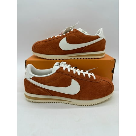 Nike Cortez SE Men's size 12 Orange White Suede Athletic Shoes HF3142 200