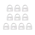 thumbnail image 4 of AMLESO 10pcs Lock Key Shape Pendants DIY Jewelry Making Findings Accessories, 4 of 8