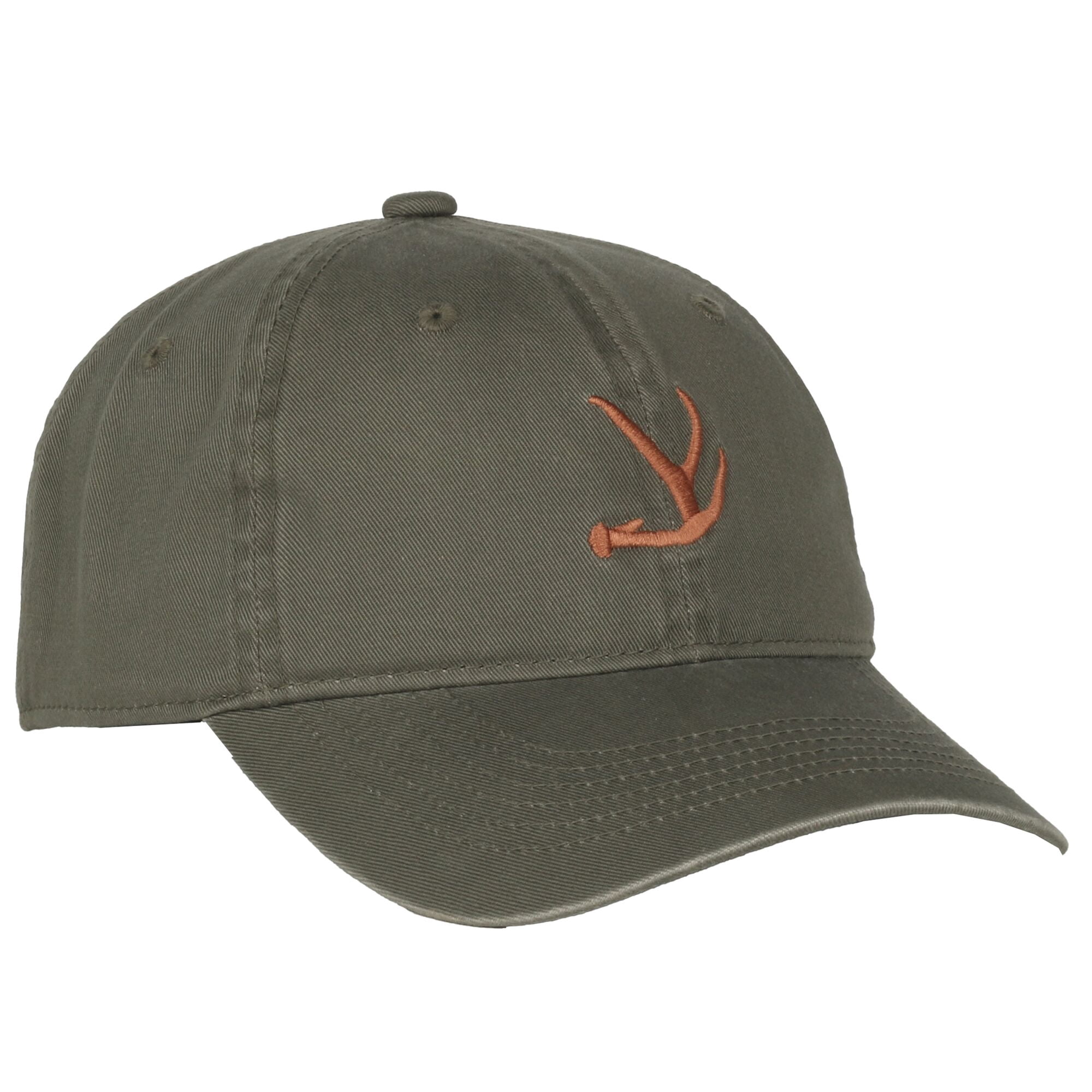 Ladies' Green 6 panel Structured Pre-Curved Cotton Camo Cap with Hook Loop Closure, One Size