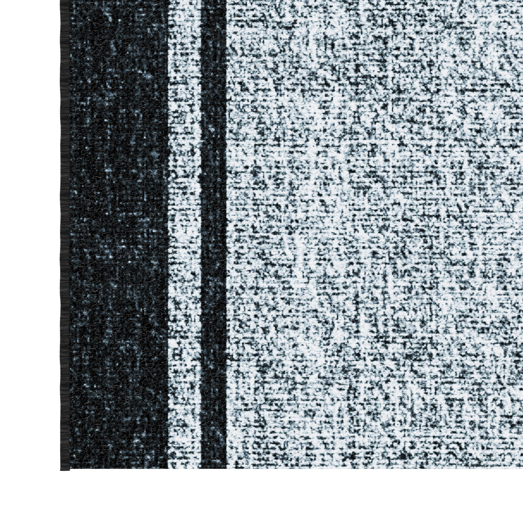 Ottomanson Aisle Runner Rug 1'10.5" x 27' Soft Non-Slip Indoor Rug, Border Gray