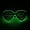 Clear Green, variant on LED Glasses, Light Up Glasses Neon El Wire LED Light Up Eyeglasses Sunglasses Eyewear for Nightclub Battery