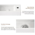 thumbnail image 4 of Wall-Mounted Ceramic Bathroom Sink,Small Cloakroom Basin Sink for Small Bathroom, Powder Room,14.57" x 7.09" x 3.54",Right, 4 of 7