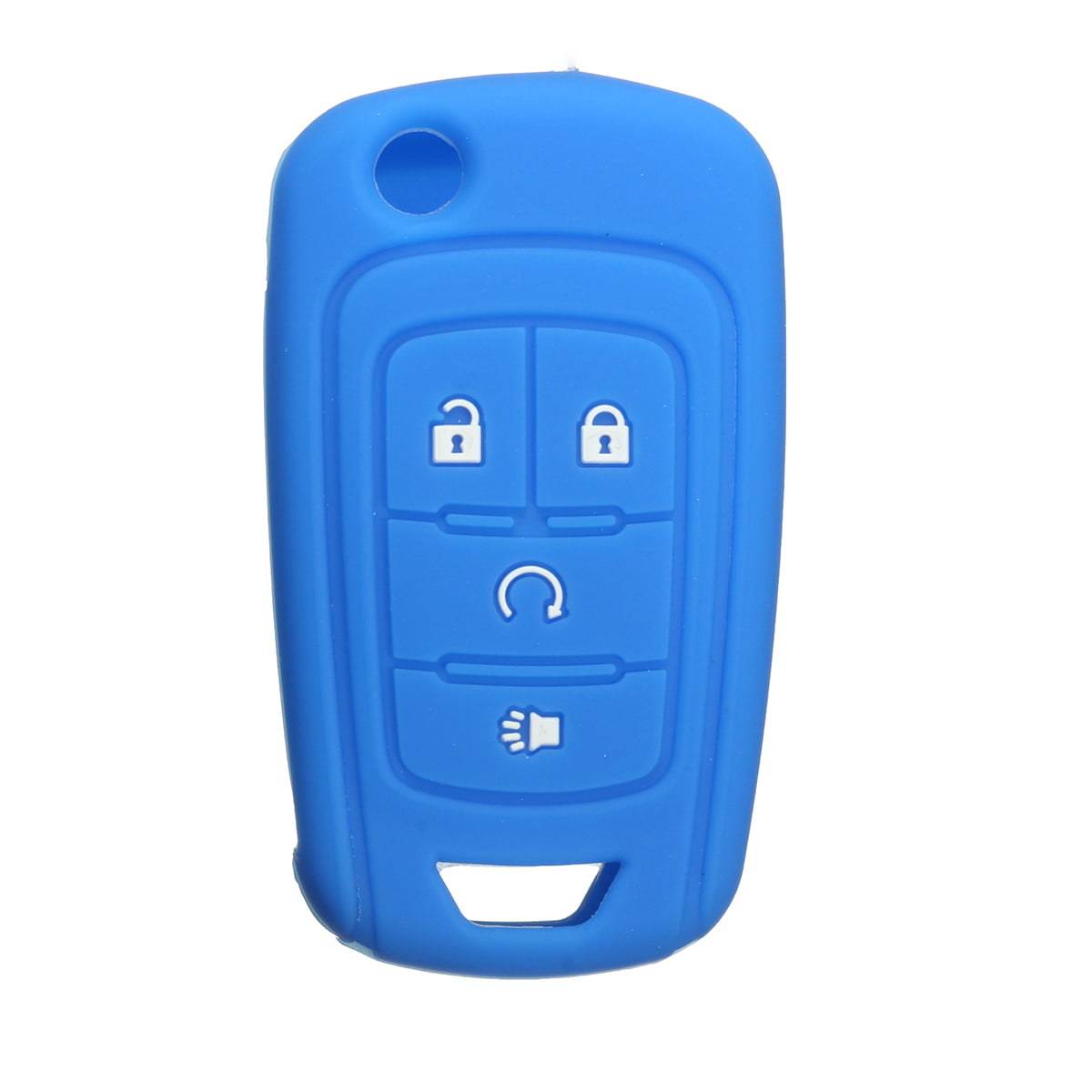 Silicone 4 Button Flip Remote Key Case Fob Cover Holder For Chevrolet GM US 