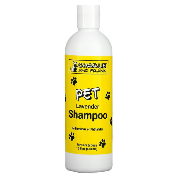 Charlie & Frank, Pet Shampoo, For Cats & Dogs, Gently Cleans & Conditions Coat, Lavender, 16 fl