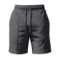 thumbnail image 3 of Yaoyar Mens Cotton Linen Shorts Casual Drawstring 7inch Inseam Shorts Summer Beach Wear, 3 of 5