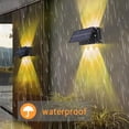 thumbnail image 1 of Lámpara de Pared Solar LED para Exteriores, Resistente A la Lluvia, Al Agua, para Jardín, Patio, Lámpara de Control de Luz Inteligente, Luz Solar Ajustable B, 1 of 5