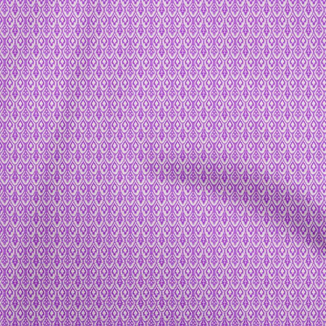 oneOone Polyester Spandex Purple Fabric African Sewing Craft Projects Fabric Prints By Yard 56 Inch Wide