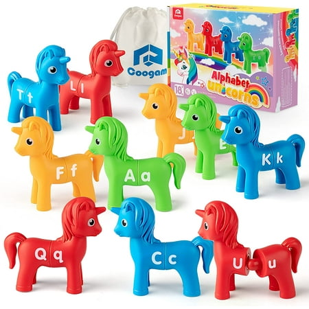 Coogam Unicorn Letters Matching Game 13pcs Double-Sided ABC Letter Toys with 26 Alphabet Preschool Educational Montessori Toys for 3 Years Old price history on PriceWatchPro