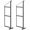 2-pack, variant on Adjustable Heavy-Duty 3-Tier Shipping Container Shelving Brackets, Black Powder-Coated Steel, 22"D x 60"H, 1100LBS Capacity, D Hook Hanging Storage Rack for Cargo, Garage, Workshop | 2-pack