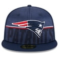 thumbnail image 2 of Men's New Era Navy New England Patriots 2023 NFL Training Camp 59FIFTY Fitted Hat, 2 of 5