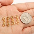 thumbnail image 2 of Alexcraft 4 Pcs 925 Sterling Silver Necklace Clasps - Double Round Spring Ring Closures Extension Gold and Silver Suitable for DIY Necklaces Bracelets Jewelry Making, 2 of 7