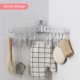 thumbnail image 4 of Toystoory Colgador de ropa de plástico desmontable de alta resistencia montado en la pared sin perforaciones para el hogar, baño, inodoro, Almacenamiento y organización del hogar Verde, 4 of 6