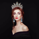 thumbnail image 5 of Tiara y Corona Nupcial Adepaton Magic Eye Collection Boda Reina Cumpleaños Princesa Bola Cósmica Brillante, 5 of 5