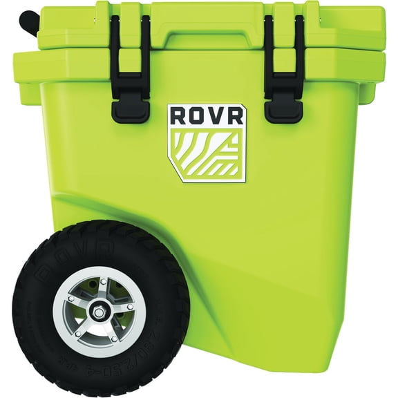 RollR 30 Quart Wheeled Hard Cooler with Tow Handle – Rugged Insulated Cooler Box for Camping, Beach, Tailgating, and Outdoor Adventures (Matcha)