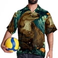 thumbnail image 4 of Platypus Men's Short Sleeve Button Down Casual Beach Printed Shirts, 4 of 6