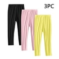 thumbnail image 2 of Auroural Kids Leggings 4T Girl 3PC Pants Thin Children's Leggings For Girl Baby Pants Childrens Long Pants Yellow 4 Years, 2 of 9