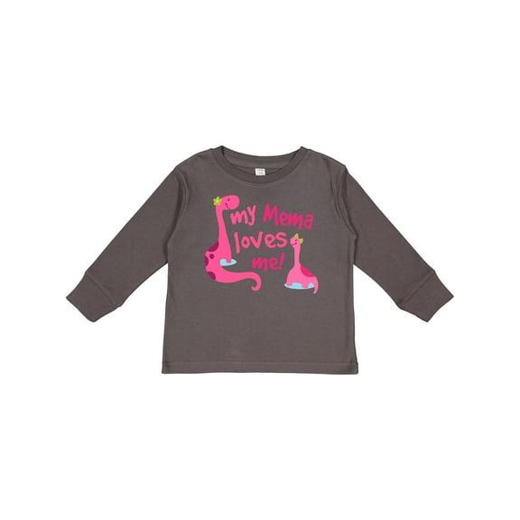 Inktastic My Mema Loves Me Girls Girls Long Sleeve Toddler T-Shirt