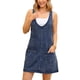 thumbnail image 2 of INSPIRAR CHIC Vestido de Mujer Overoles de Mezclilla Sueltos Casual Sin Mangas Vestidos Cortos Azul M, 2 of 6