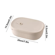 Silicone Lunch Box for Office, School, Outdoor Use, 3 Compartment LeakProof Lunch Container, Oven Dishwasher Safe