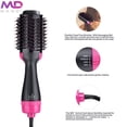 thumbnail image 4 of Cepillo Secador 1000W 3 en 1 Cepillo Secador de Pelo de Iones Negativos con 3 Velocidades, Revestimiento Cer&aacute;mico, Mango Ergon&oacute;mico, 4 of 8