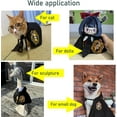 thumbnail image 5 of 3PCS Halloween Dog Costume Cat Wizard Cape Glasses and Necktie Set Halloween Puppy Outfit Pet Academy Magician Cosplay Apparel for Kitten Cat Small Dogs (Black+Yellow, Medium), 5 of 6