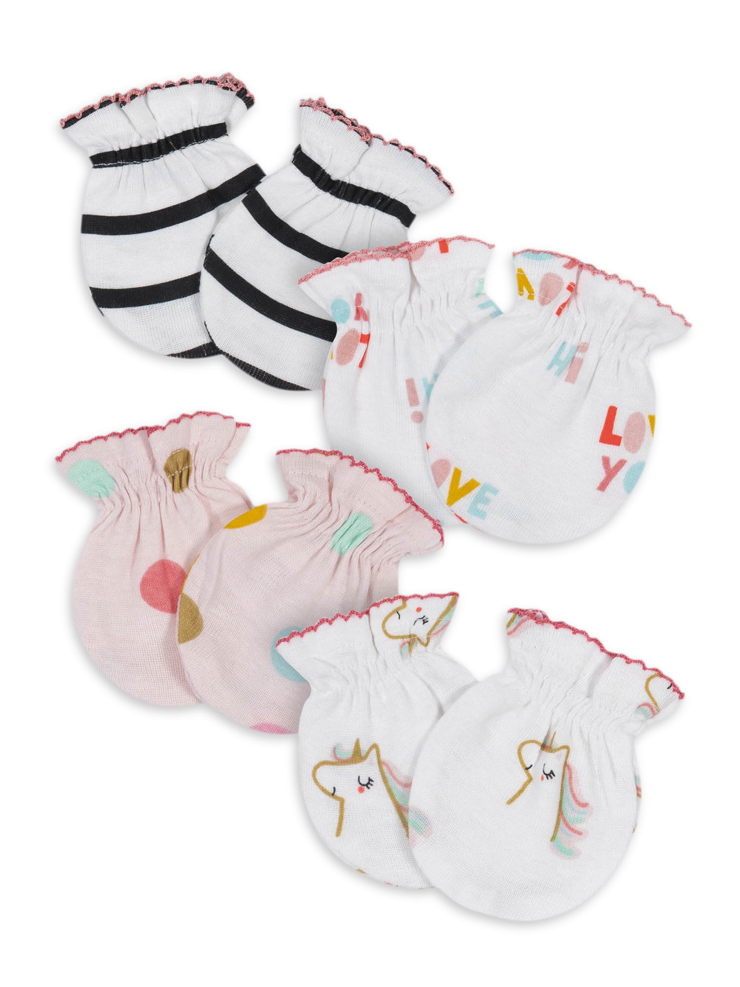 Close Out Gerber unisex-baby 4-pair Mittens