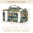 thumbnail image 4 of FORMRS Makeup Bag Travel Cosmetic Organizer for Women Fold Flat Zipper Pouch with Handle, White Shelf, 4 of 8