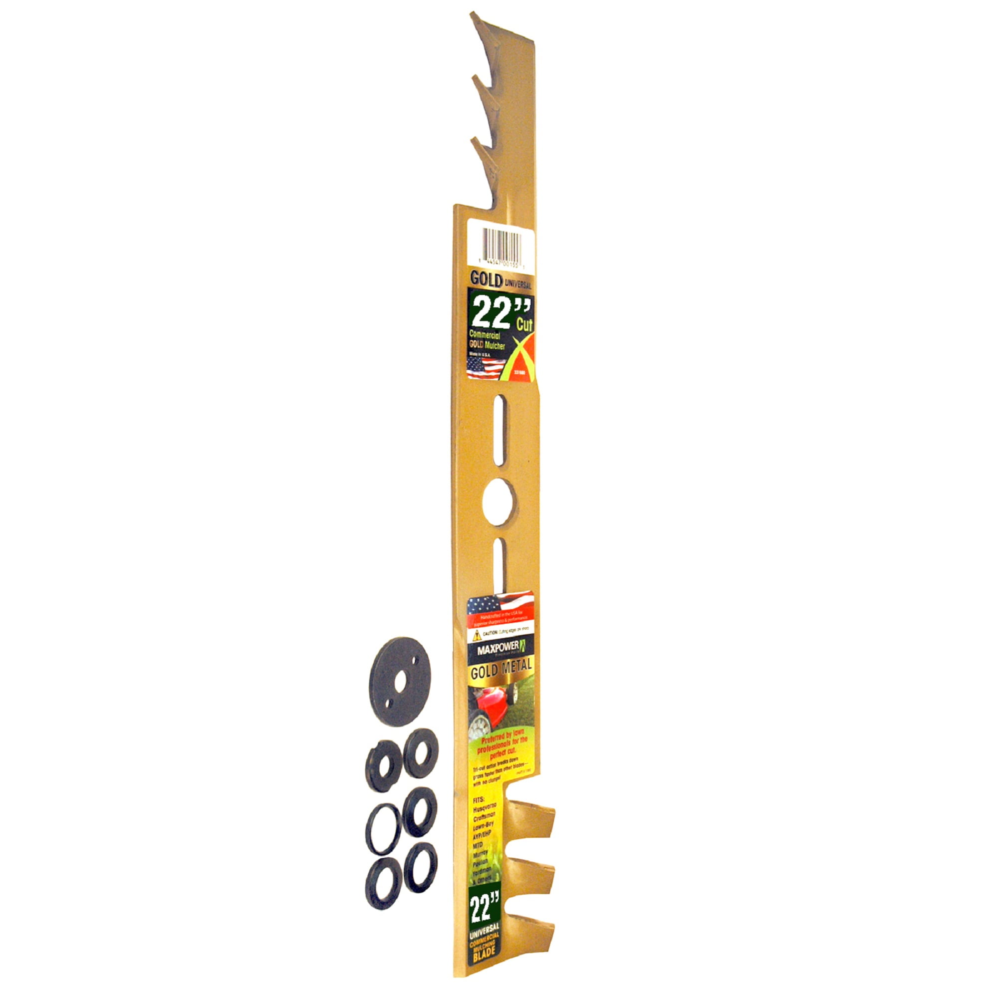 22 inch mulching lawn mower blade