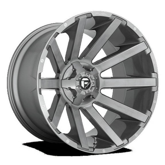 Fuel 1PC Aluminum Rim D714 CONTRA PLATINUM 20X9in Brushed Gunmetal Tinted Clear Finish, D71420909849