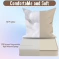 thumbnail image 5 of Yacona Outdoor Chair Cushions Set, 24x24in Patio Furniture Cushions with Two Replaceable Covers, for Patio Furniture Chair Sofa, Beige, 5 of 9