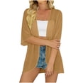 thumbnail image 4 of Perfectbot Women's Sheer Chiffon Open Front Cardigans Lightweight Elbow-Length Sleeve Kimono Summer Cover Ups, 4 of 8